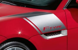 F-TYPE Hood Decals - Silver