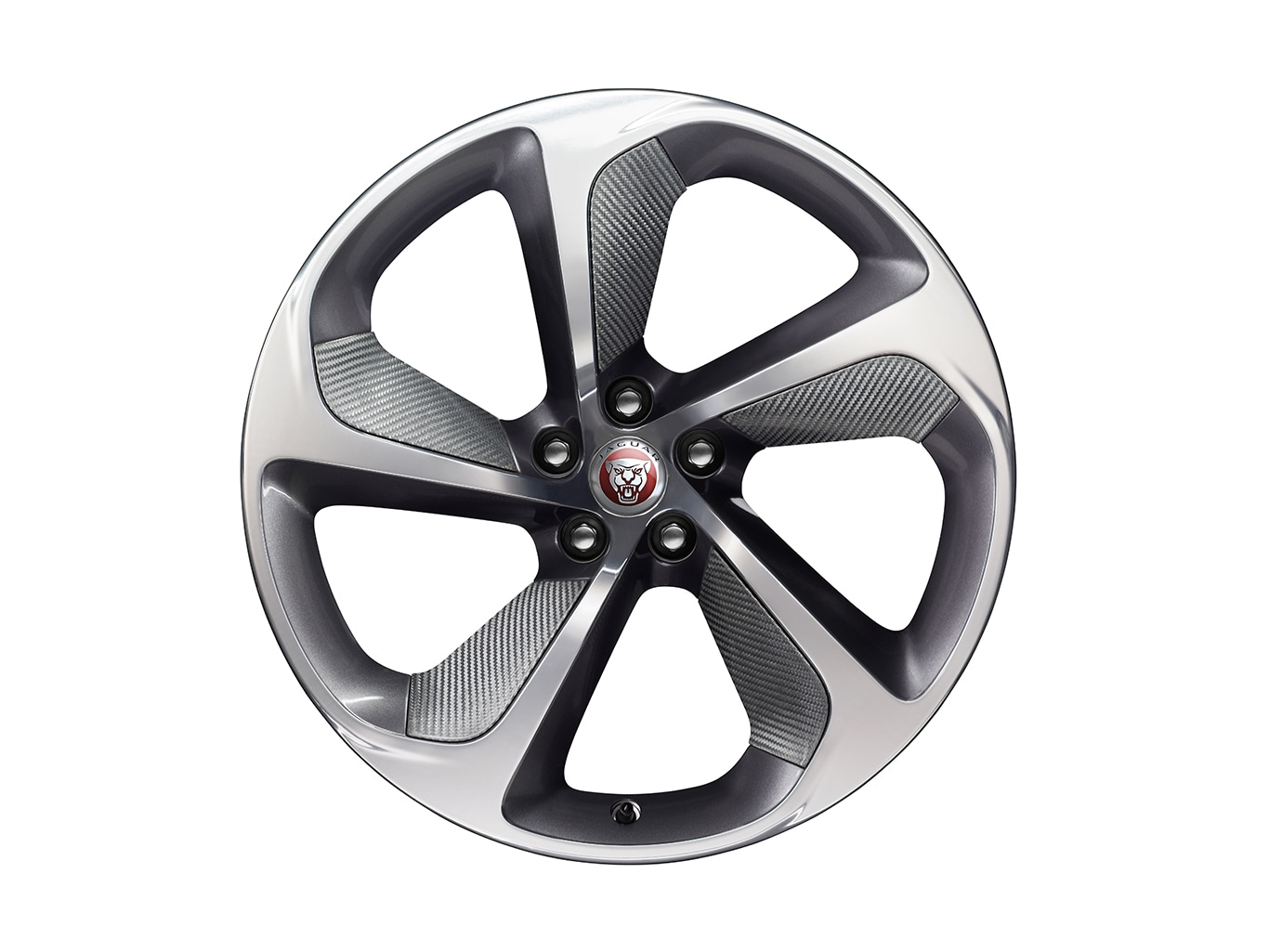 20" Forged, Style 5062, Carbon Fibre Silver Weave, rear