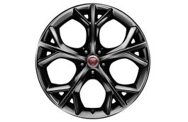 Alloy Wheel - 20" Style 5040, 5 split-spoke, Metallic Black, Front, Pre 21MY