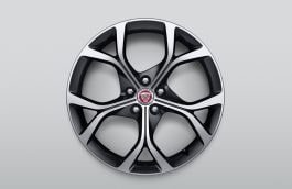 19" Style 5101, Diamond Turned with Gloss Black contrast, front