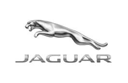 Černé matice kol s logem Jaguar