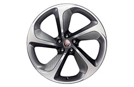 Alloy Wheel - 20" Style 5062, Forged, 5 spoke, Carbon Fibre Silver Weave, Front