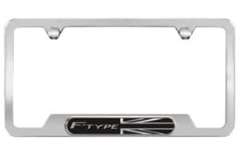 License Plate Frame - Polished with F-TYPE Logo image