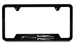 Licence Plate Frame - Black with F-TYPE Logo