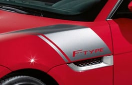 Наклейки на капот F-TYPE - (цвет оружейного металла) image